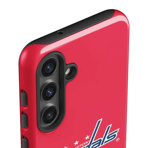 NHL Washington Capitals Solid Background Galaxy S24 Impact Case