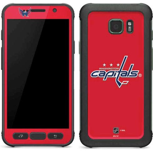 NHL Washington Capitals Solid Background Galaxy S7 Active Skin