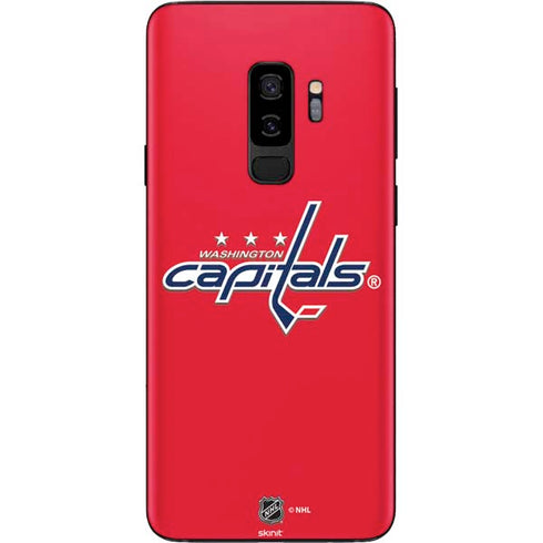 NHL Washington Capitals Solid Background Galaxy S9 Plus Skin