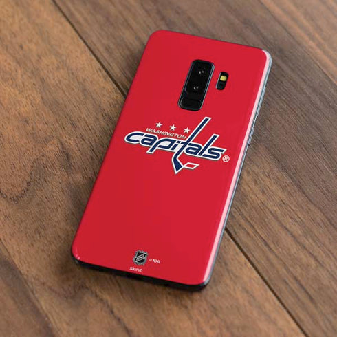 NHL Washington Capitals Solid Background Galaxy S9 Plus Skin