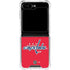 NHL Washington Capitals Solid Background Galaxy Z Flip5 5G Clear Case