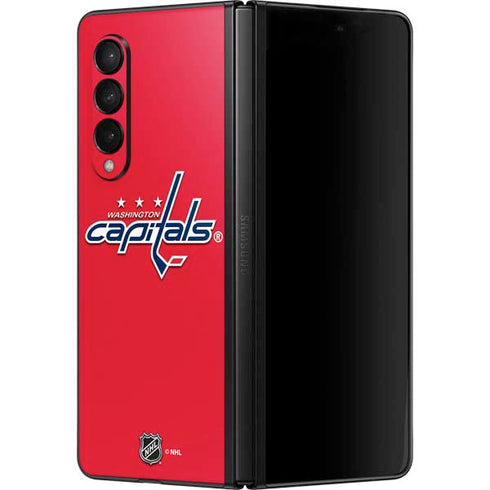 NHL Washington Capitals Solid Background Galaxy Z Fold3 5G Skin