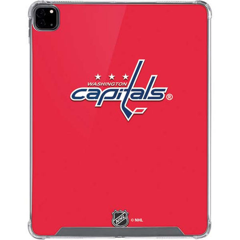 NHL Washington Capitals Solid Background iPad Pro 12.9in (2020) Clear Case
