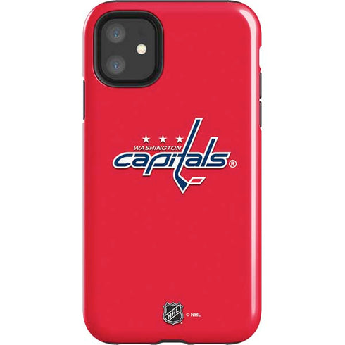 NHL Washington Capitals Solid Background iPhone 11 Impact Case