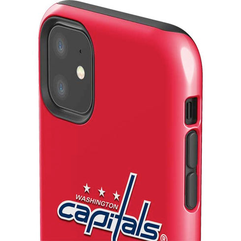 NHL Washington Capitals Solid Background iPhone 11 Impact Case