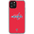 NHL Washington Capitals Solid Background iPhone 11 Pro Clear Case