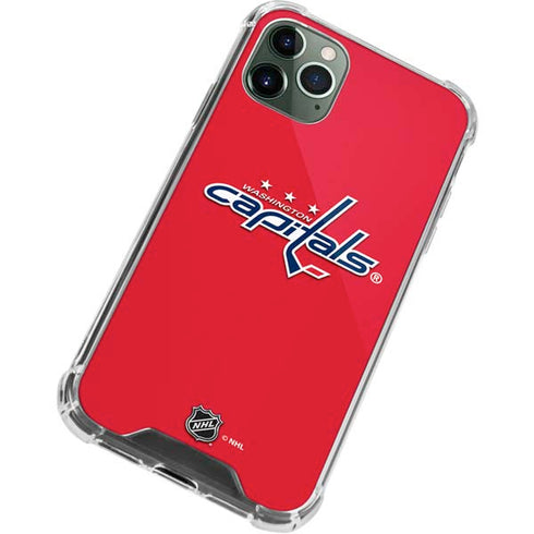 NHL Washington Capitals Solid Background iPhone 11 Pro Max Clear Case