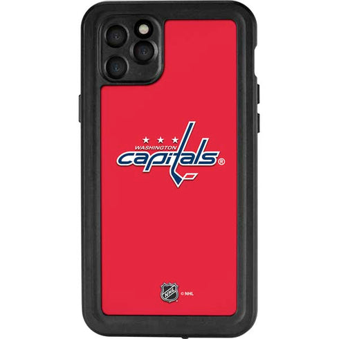 NHL Washington Capitals Solid Background iPhone 11 Pro Max Waterproof Case