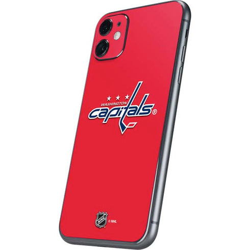 NHL Washington Capitals Solid Background iPhone 11 Skin