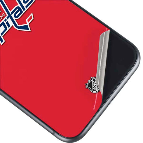 NHL Washington Capitals Solid Background iPhone 11 Skin