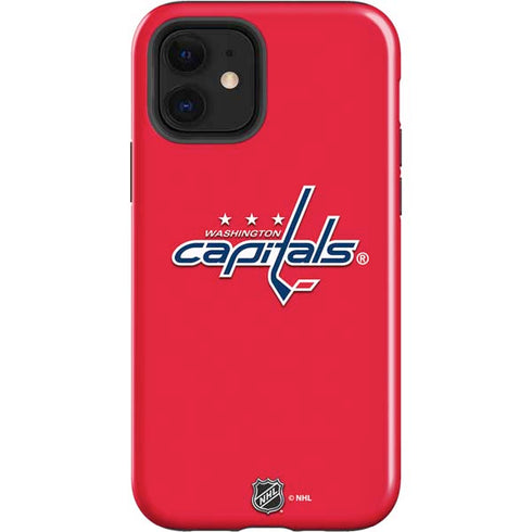 NHL Washington Capitals Solid Background iPhone 12 Impact Case
