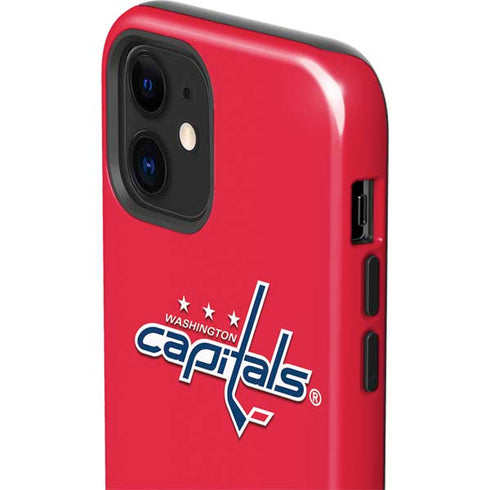 NHL Washington Capitals Solid Background iPhone 12 Impact Case