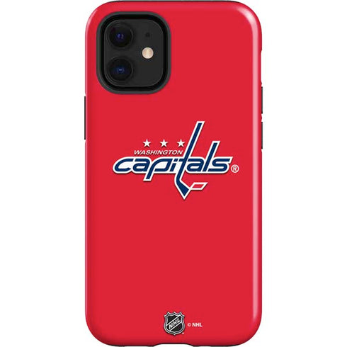 NHL Washington Capitals Solid Background iPhone 12 Mini Impact Case