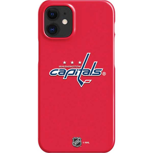 NHL Washington Capitals Solid Background iPhone 12 Mini Lite Case