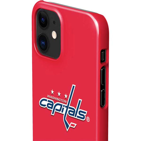 NHL Washington Capitals Solid Background iPhone 12 Mini Lite Case
