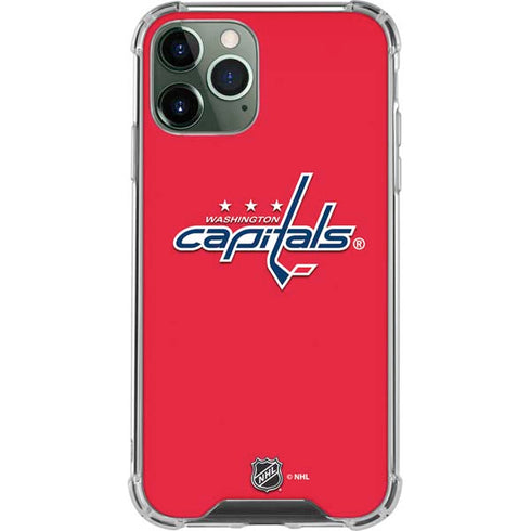 NHL Washington Capitals Solid Background iPhone 12 Pro Max Clear Case