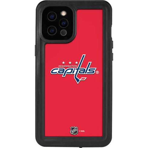 NHL Washington Capitals Solid Background iPhone 12 Pro Max Waterproof Case