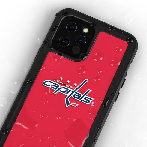 NHL Washington Capitals Solid Background iPhone 12 Pro Waterproof Case
