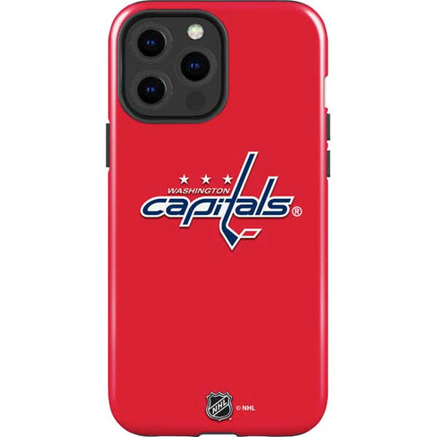 NHL Washington Capitals Solid Background iPhone 13 Pro Max Impact Case
