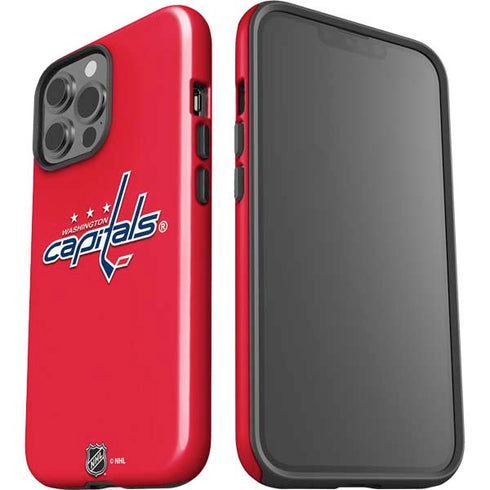NHL Washington Capitals Solid Background iPhone 13 Pro Max Impact Case