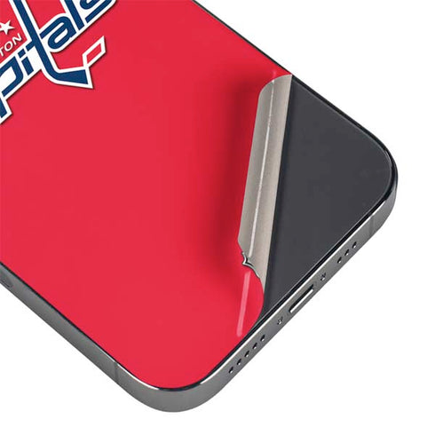 NHL Washington Capitals Solid Background iPhone 13 Pro Max Skin