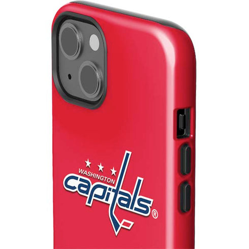 NHL Washington Capitals Solid Background iPhone 15 Impact Case