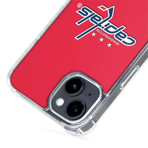 NHL Washington Capitals Solid Background iPhone 15 Plus MagSafe Case