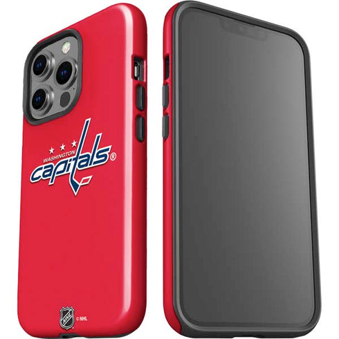 NHL Washington Capitals Solid Background iPhone 15 Pro Impact Case