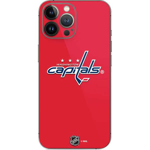 NHL Washington Capitals Solid Background iPhone 14 Pro Max Skin
