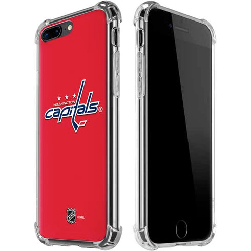 NHL Washington Capitals Solid Background iPhone 7/8 Plus Clear Case