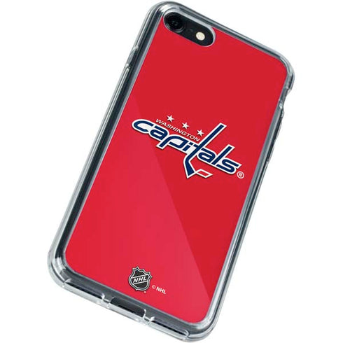NHL Washington Capitals Solid Background iPhone SE (2nd & 3rd Gen) Clear Case