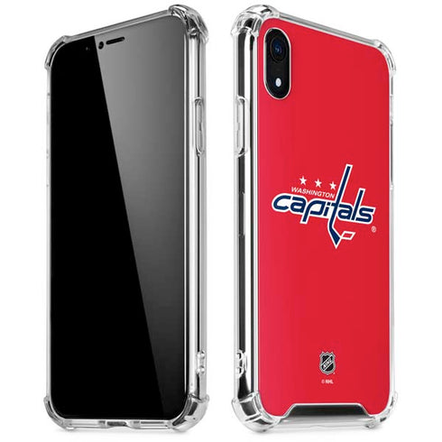 NHL Washington Capitals Solid Background iPhone XR Clear Case