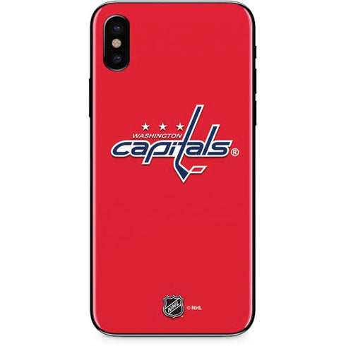 NHL Washington Capitals Solid Background iPhone XS Max Skin