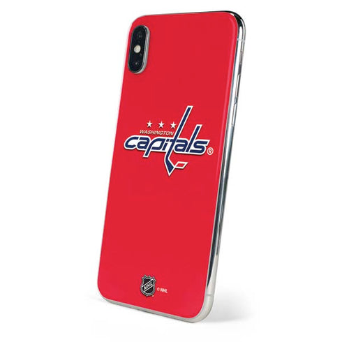 NHL Washington Capitals Solid Background iPhone XS Max Skin