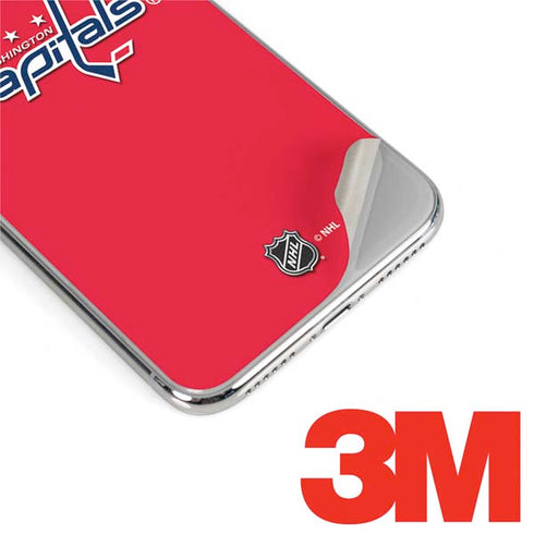 NHL Washington Capitals Solid Background iPhone XS Max Skin