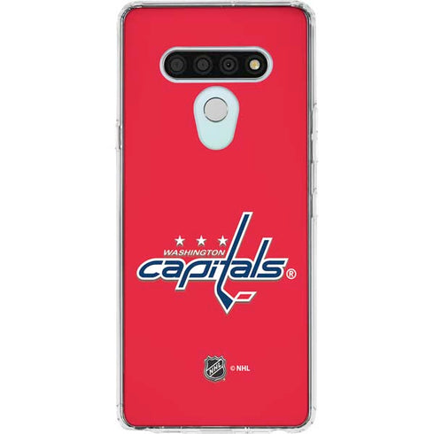 NHL Washington Capitals Solid Background LG Stylo 6 Clear Case