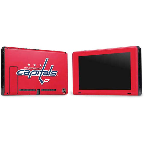 NHL Washington Capitals Solid Background Nintendo Switch Bundle Skin