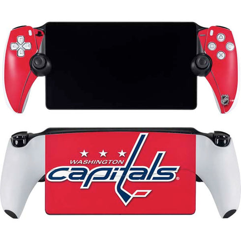 NHL Washington Capitals Solid Background PlayStation Portal Remote Player Skin