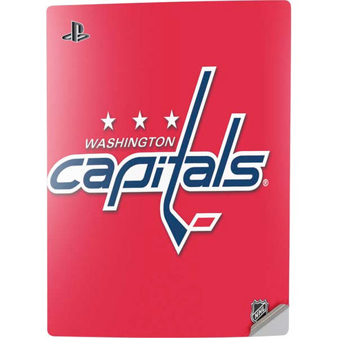 NHL Washington Capitals Solid Background PS5 Digital Edition Console Skin