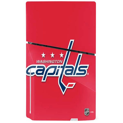 NHL Washington Capitals Solid Background PS5 Slim Disk Bundle Skin