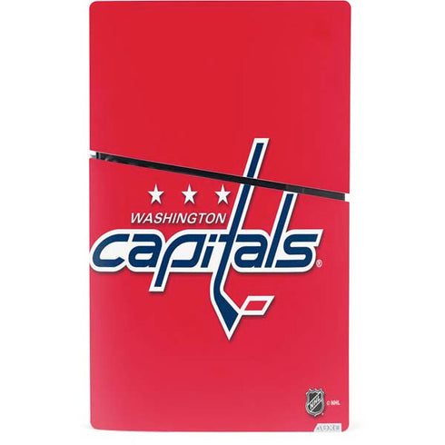 NHL Washington Capitals Solid Background PS5 Slim Digital Edition Bundle Skin