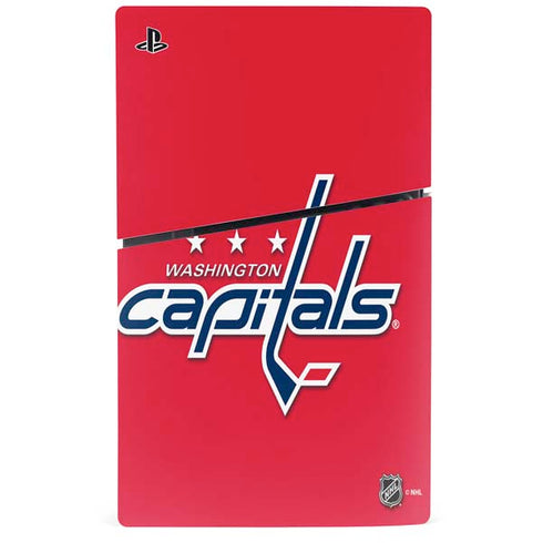 NHL Washington Capitals Solid Background PS5 Slim Digital Edition Console Skin