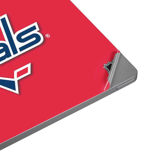 NHL Washington Capitals Solid Background Universal Laptop 12in (9.8 x 6.8in) Skin