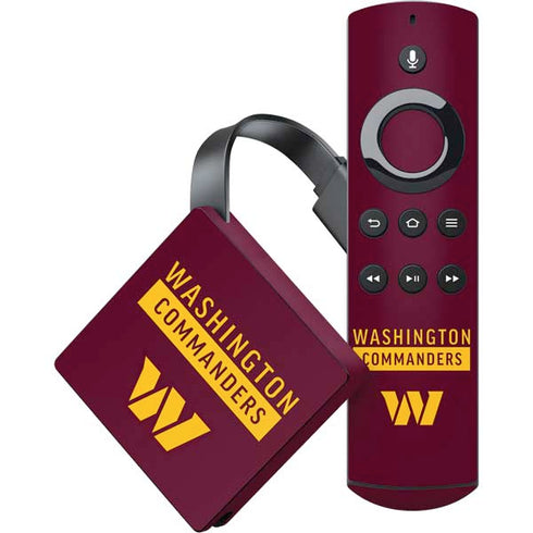 NFL Washington Commanders Amazon Fire TV Skin