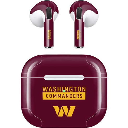 NFL Washington Commanders Apple AirPods (3rd Gen 2021) Skin