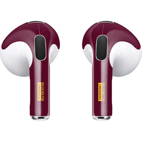 NFL Washington Commanders Apple AirPods (3rd Gen 2021) Skin