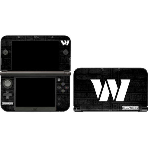 NFL Washington Commanders Black and White 3DS XL 2015 Skin