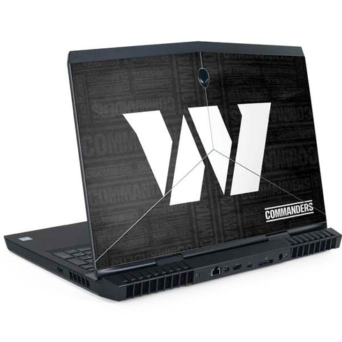 NFL Washington Commanders Black and White Dell Alienware Skin