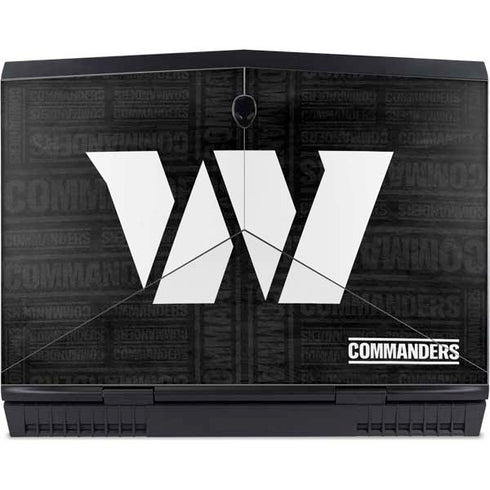 NFL Washington Commanders Black and White Dell Alienware Skin