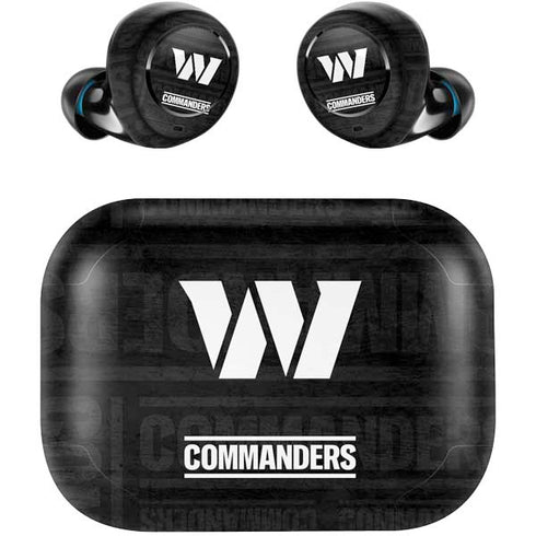 NFL Washington Commanders Black and White Amazon Echo Buds Skin